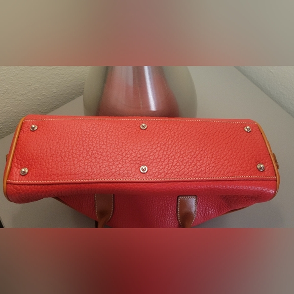 Dooney & Bourke Vintage Red Bowling Leather Handbag - Picture 4 of 13